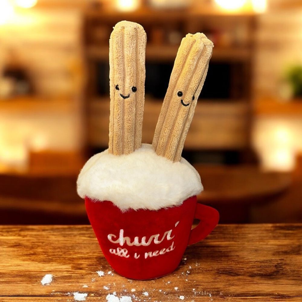 Aurora Churr’ All I Need Red Mug Plush Churros